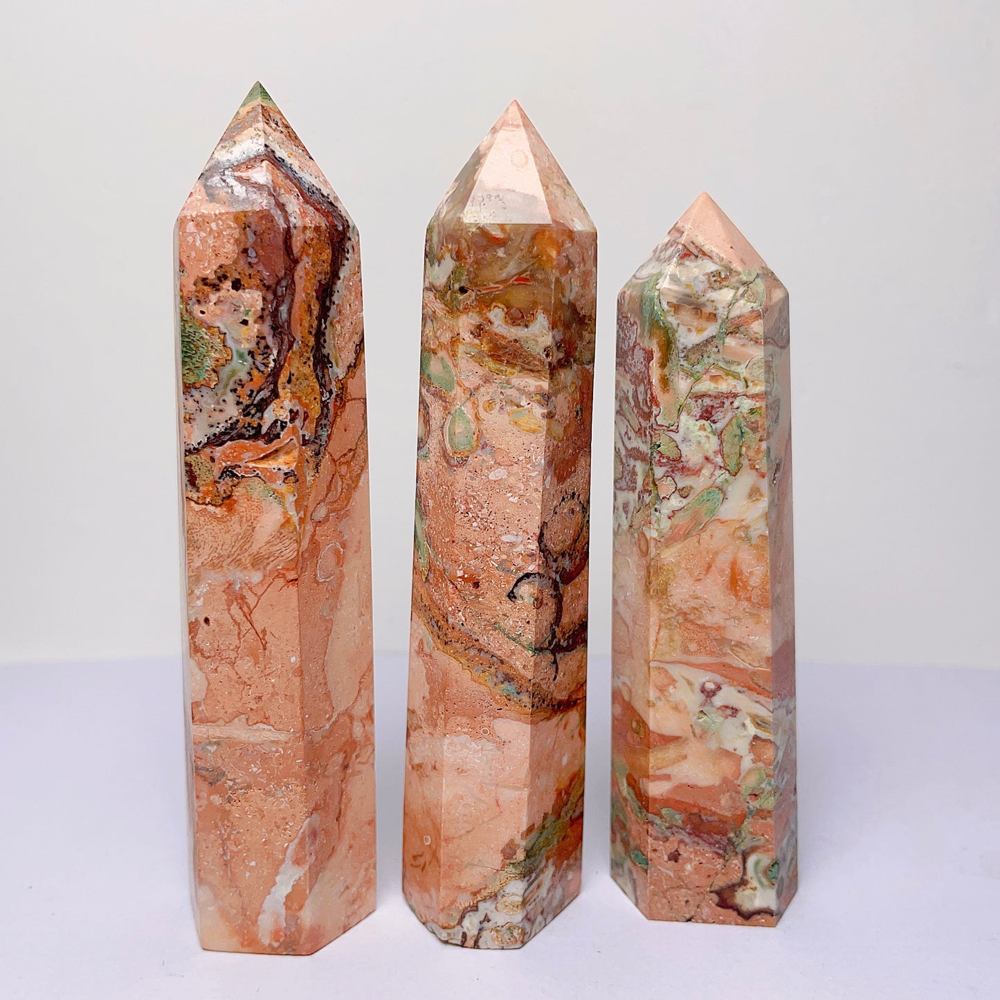 Ombre agate tower/point