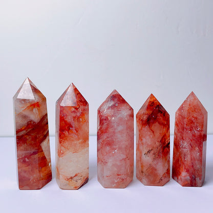 Fire quartz tower/point