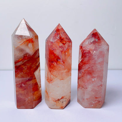 Fire quartz tower/point