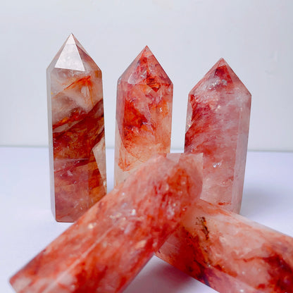 Fire quartz tower/point