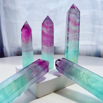 Watermelon Fluorite Tower